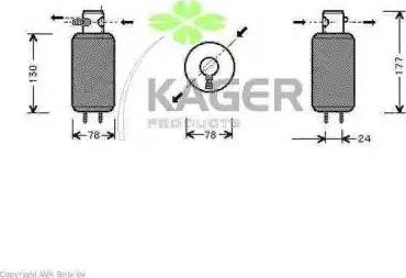 Kager 945414 - Осушувач, кондиціонер avtolavka.club