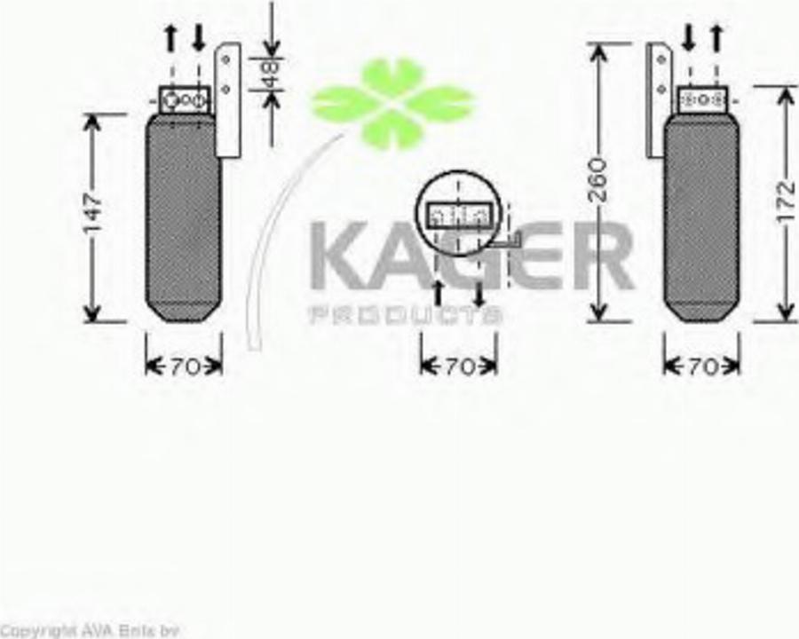 Kager 94-5279 - Осушувач, кондиціонер avtolavka.club