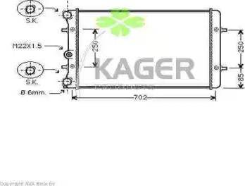 Kager 31-0033 - Радіатор, охолодження двигуна avtolavka.club