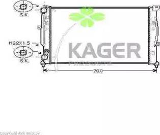 Kager 31-0028 - Радіатор, охолодження двигуна avtolavka.club