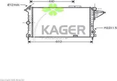 Kager 31-0755 - Радіатор, охолодження двигуна avtolavka.club