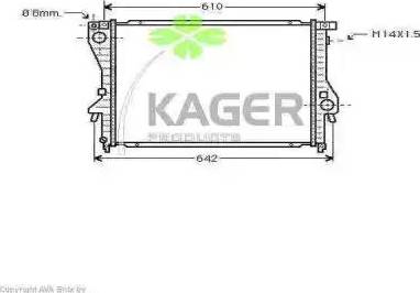 Kager 313632 - Радіатор, охолодження двигуна avtolavka.club