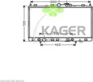 Kager 31-3238 - Радіатор, охолодження двигуна avtolavka.club