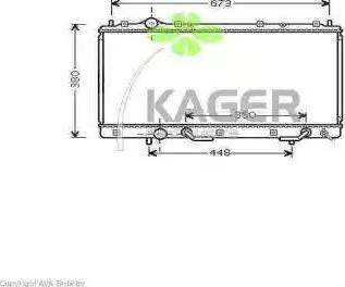 Kager 312278 - Радіатор, охолодження двигуна avtolavka.club