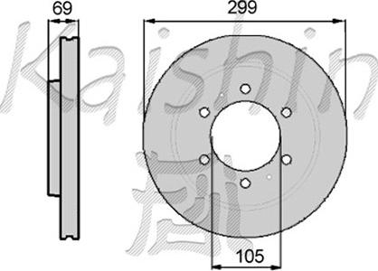 Kavo Parts 38121 - Гальмівний диск avtolavka.club