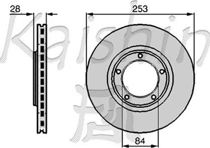 Kaishin CBR039 - Гальмівний диск avtolavka.club
