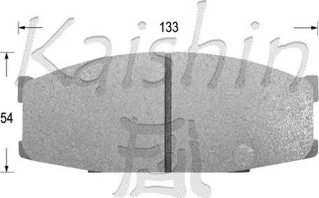 Kaishin D6015 - Гальмівні колодки, дискові гальма avtolavka.club