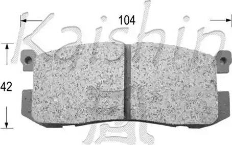 Kaishin D3056 - Гальмівні колодки, дискові гальма avtolavka.club
