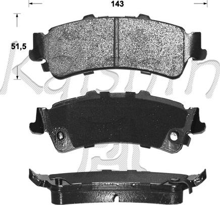 Kaishin FK10071 - Гальмівні колодки, дискові гальма avtolavka.club