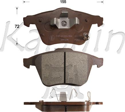 Kaishin FK3138 - Гальмівні колодки, дискові гальма avtolavka.club