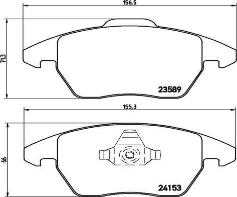 BOSCH 986424825 - Гальмівні колодки, дискові гальма avtolavka.club