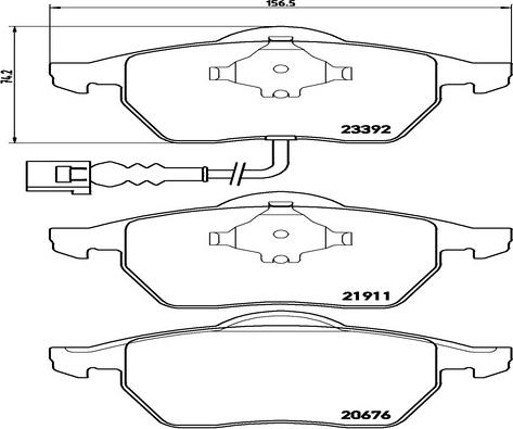 Kaishin FK20278 - Гальмівні колодки, дискові гальма avtolavka.club