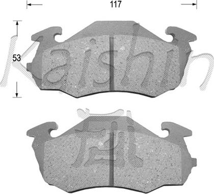 Kaishin FK7026 - Гальмівні колодки, дискові гальма avtolavka.club