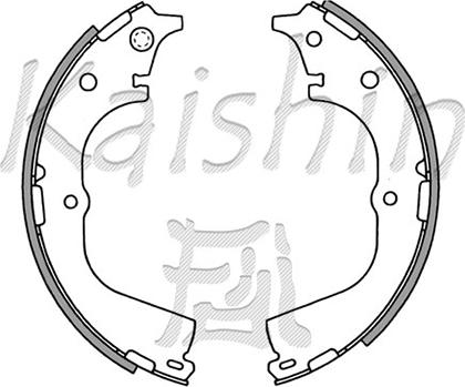 Kaishin K2317 - Комплект гальм, барабанний механізм avtolavka.club