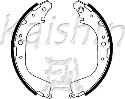 Kaishin K2330 - Комплект гальм, барабанний механізм avtolavka.club