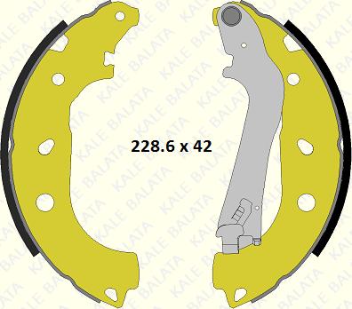 KALE 686 0460 44 P - Комплект гальм, барабанний механізм avtolavka.club