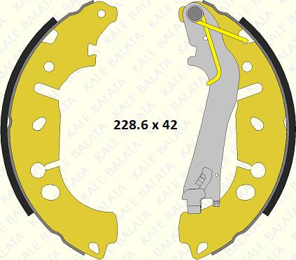 KALE 686 0460 34 P - Комплект гальм, барабанний механізм avtolavka.club