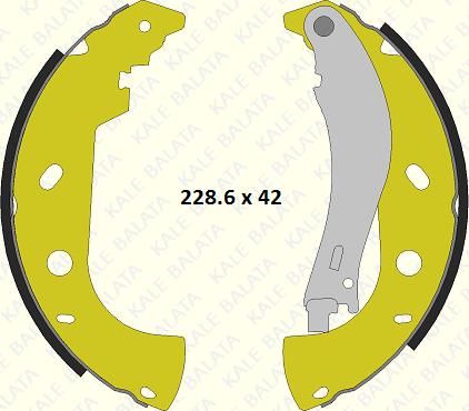 KALE 686 0460 24 P - Комплект гальм, барабанний механізм avtolavka.club