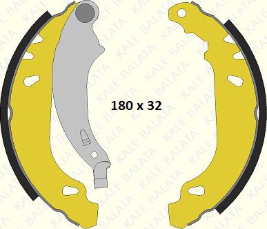 KALE 1226 0450 04 P - Комплект гальм, барабанний механізм avtolavka.club