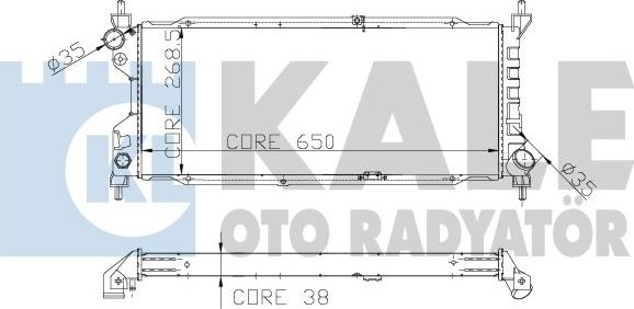 KALE OTO RADYATÖR 156000 - Радіатор, охолодження двигуна avtolavka.club