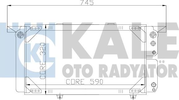 KALE OTO RADYATÖR 163300 - Радіатор, охолодження двигуна avtolavka.club