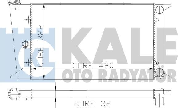 KALE OTO RADYATÖR 117900 - Радіатор, охолодження двигуна avtolavka.club