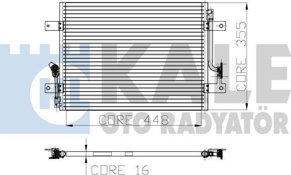 KALE OTO RADYATÖR 137000 - Конденсатор, кондиціонер avtolavka.club