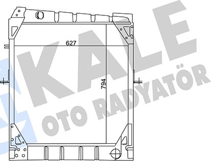 KALE OTO RADYATÖR 128600 - Радіатор, охолодження двигуна avtolavka.club