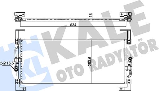 KALE OTO RADYATÖR 391200 - Конденсатор, кондиціонер avtolavka.club