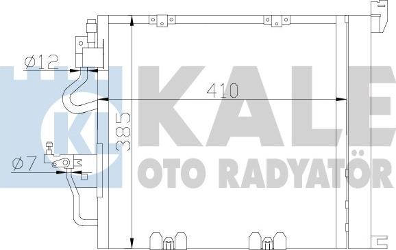 KALE OTO RADYATÖR 393600 - Конденсатор, кондиціонер avtolavka.club