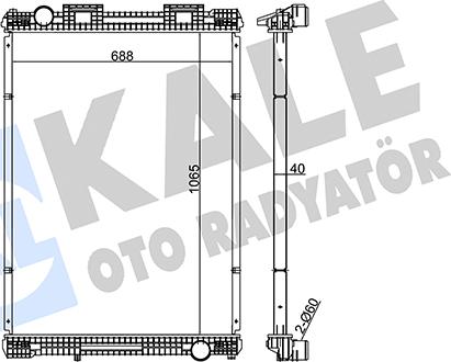 KALE OTO RADYATÖR 349515 - Радіатор, охолодження двигуна avtolavka.club