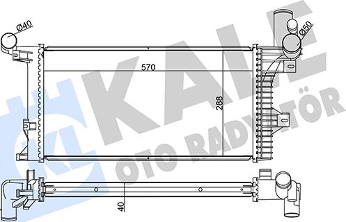 KALE OTO RADYATÖR 349305 - Радіатор, охолодження двигуна avtolavka.club