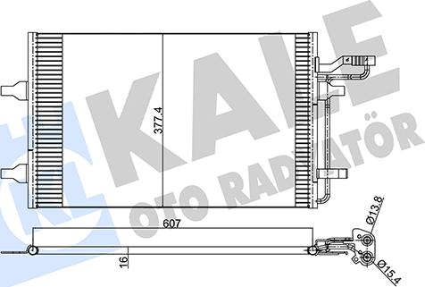 KALE OTO RADYATÖR 345590 - Конденсатор, кондиціонер avtolavka.club