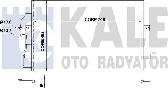 KALE OTO RADYATÖR 345670 - Конденсатор, кондиціонер avtolavka.club