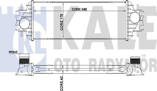 KALE OTO RADYATÖR 345045 - Интеркулер avtolavka.club