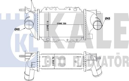 KALE OTO RADYATÖR 345050 - Интеркулер avtolavka.club