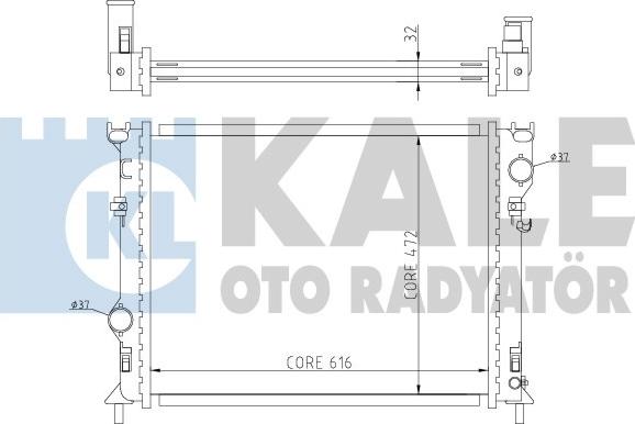 KALE OTO RADYATÖR 341940 - Радіатор, охолодження двигуна avtolavka.club