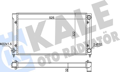 KALE OTO RADYATÖR 348275 - Радіатор, охолодження двигуна avtolavka.club