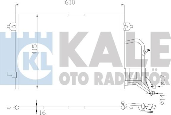 KALE OTO RADYATÖR 342935 - Конденсатор, кондиціонер avtolavka.club