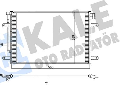 KALE OTO RADYATÖR 342475 - Конденсатор, кондиціонер avtolavka.club