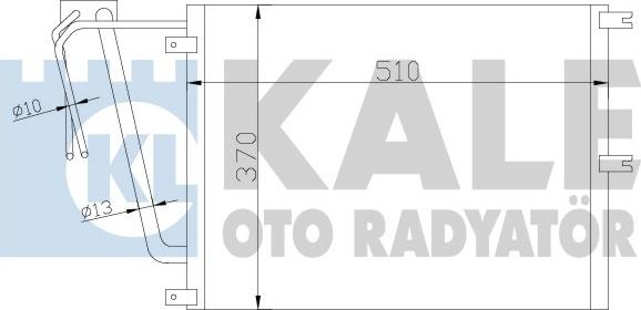 KALE OTO RADYATÖR 342565 - Конденсатор, кондиціонер avtolavka.club