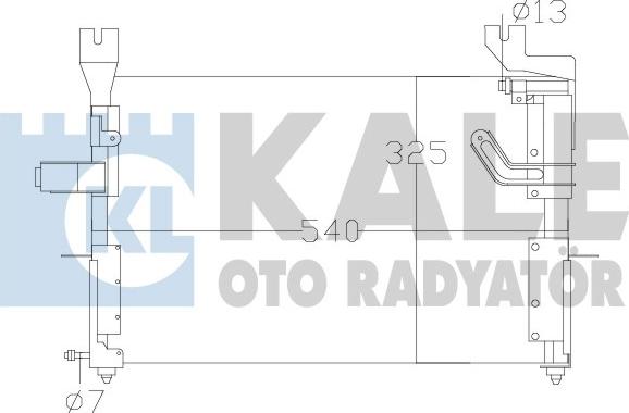 KALE OTO RADYATÖR 342620 - Конденсатор, кондиціонер avtolavka.club