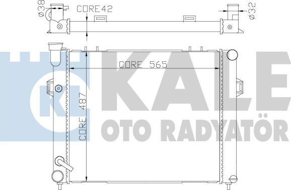 KALE OTO RADYATÖR 342075 - Радіатор, охолодження двигуна avtolavka.club