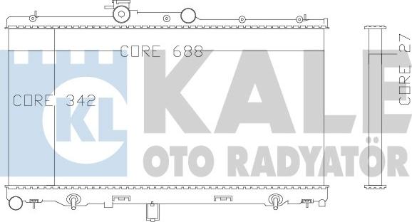 KALE OTO RADYATÖR 342110 - Радіатор, охолодження двигуна avtolavka.club