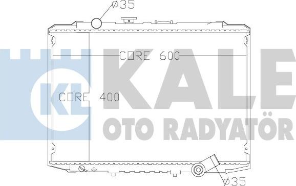 KALE OTO RADYATÖR 342290 - Радіатор, охолодження двигуна avtolavka.club