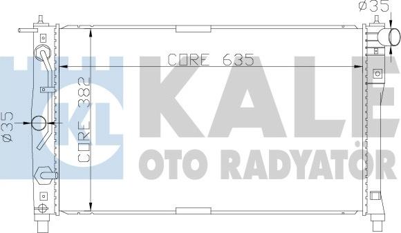 KALE OTO RADYATÖR 342250 - Радіатор, охолодження двигуна avtolavka.club