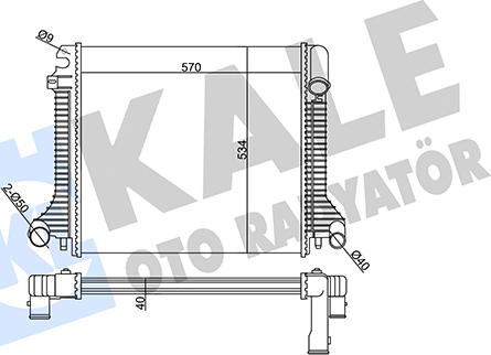 KALE OTO RADYATÖR 359105 - Радіатор, охолодження двигуна avtolavka.club