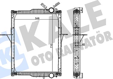 KALE OTO RADYATÖR 355695 - Радіатор, охолодження двигуна avtolavka.club