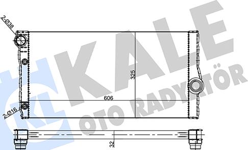 KALE OTO RADYATÖR 355685 - Радіатор, охолодження двигуна avtolavka.club