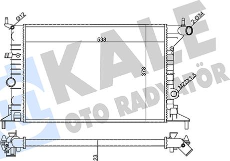 KALE OTO RADYATÖR 355060 - Радіатор, охолодження двигуна avtolavka.club